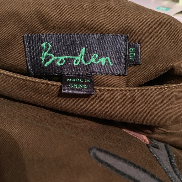 Boden brown skirt with bird & tree art - Picture 3 of 4